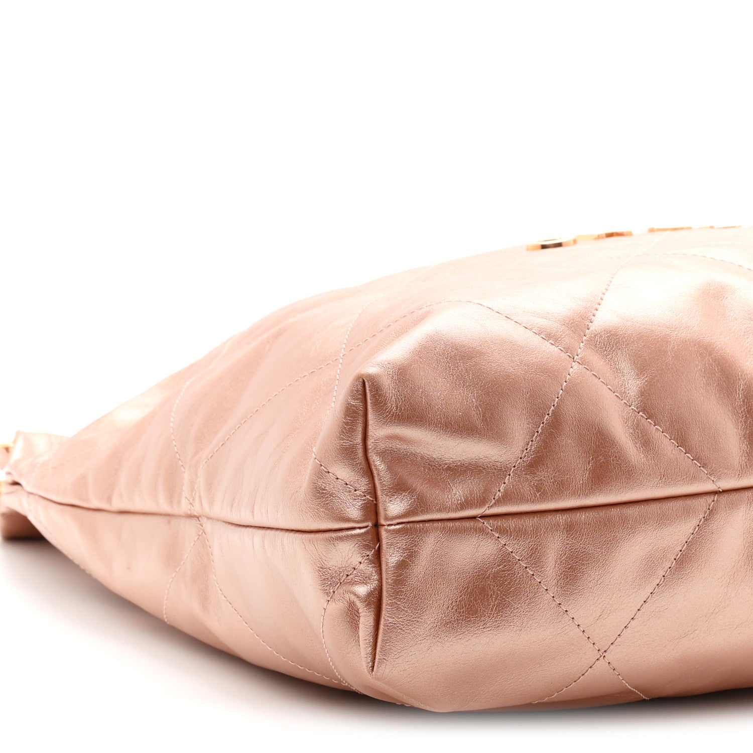 Chanel Metallic Calfskin Quilted Chanel 22 Copper 10 of 11
