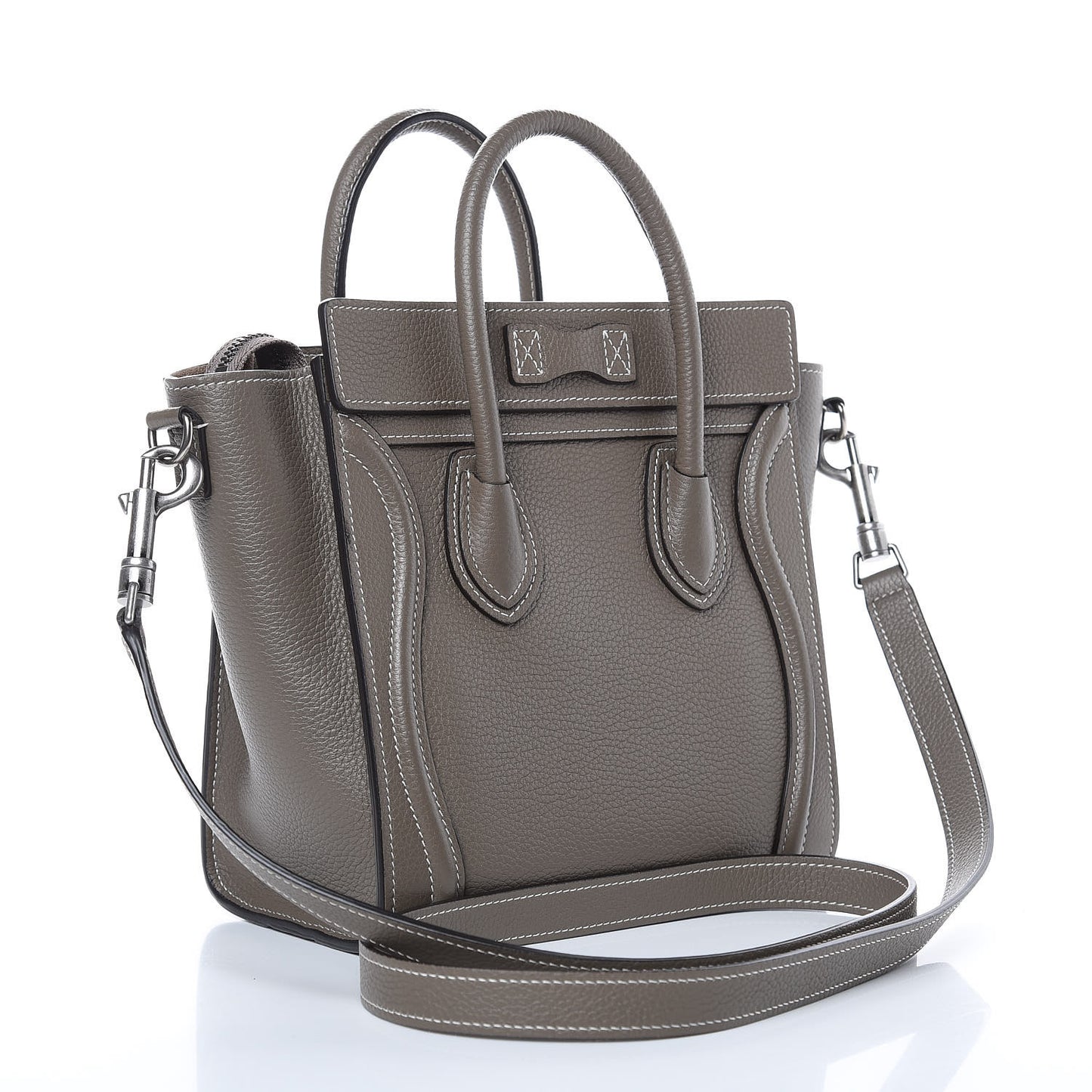 Drummed Calfskin Nano Luggage Souris