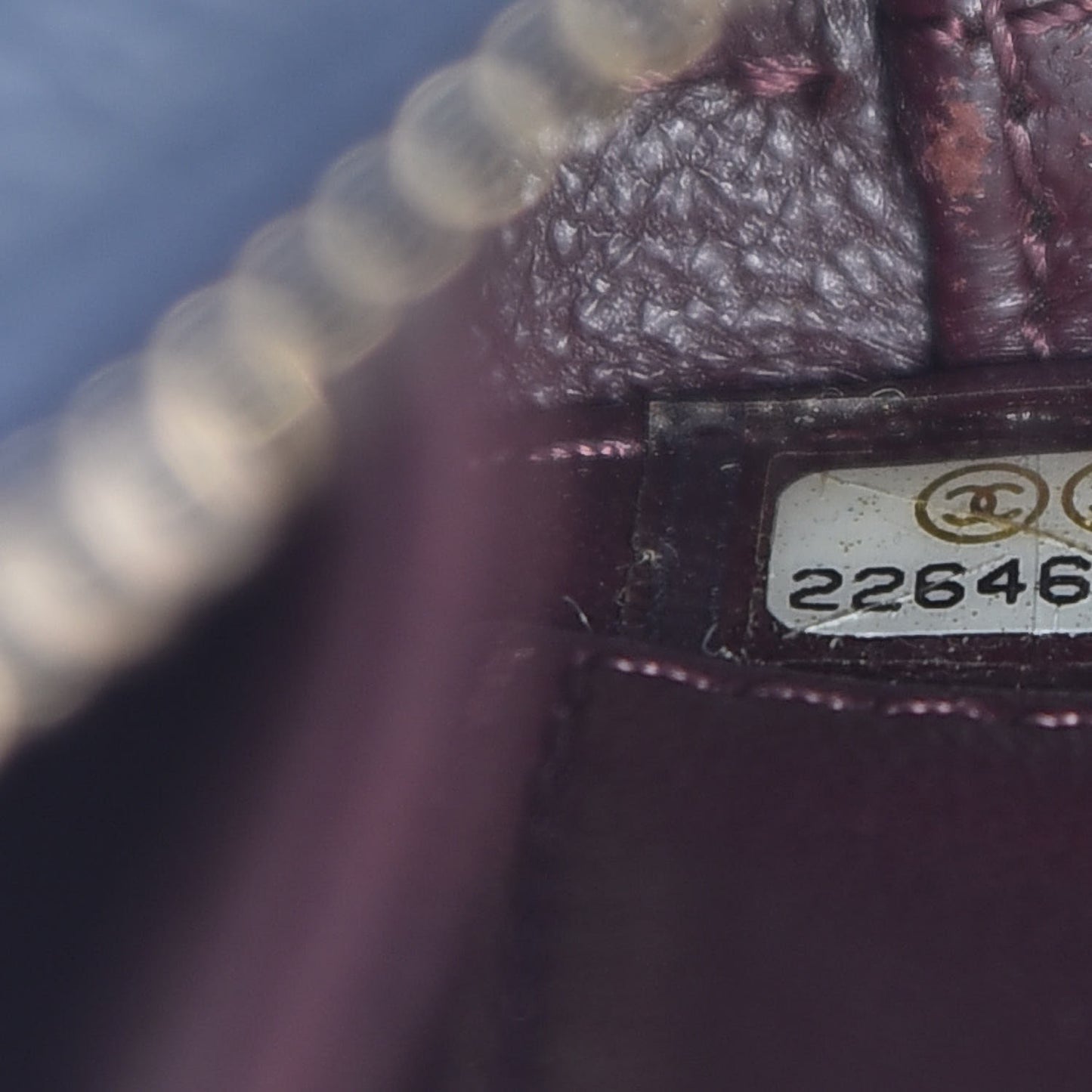 Caviar Quilted Small CC Filigree Vanity Case Navy Black