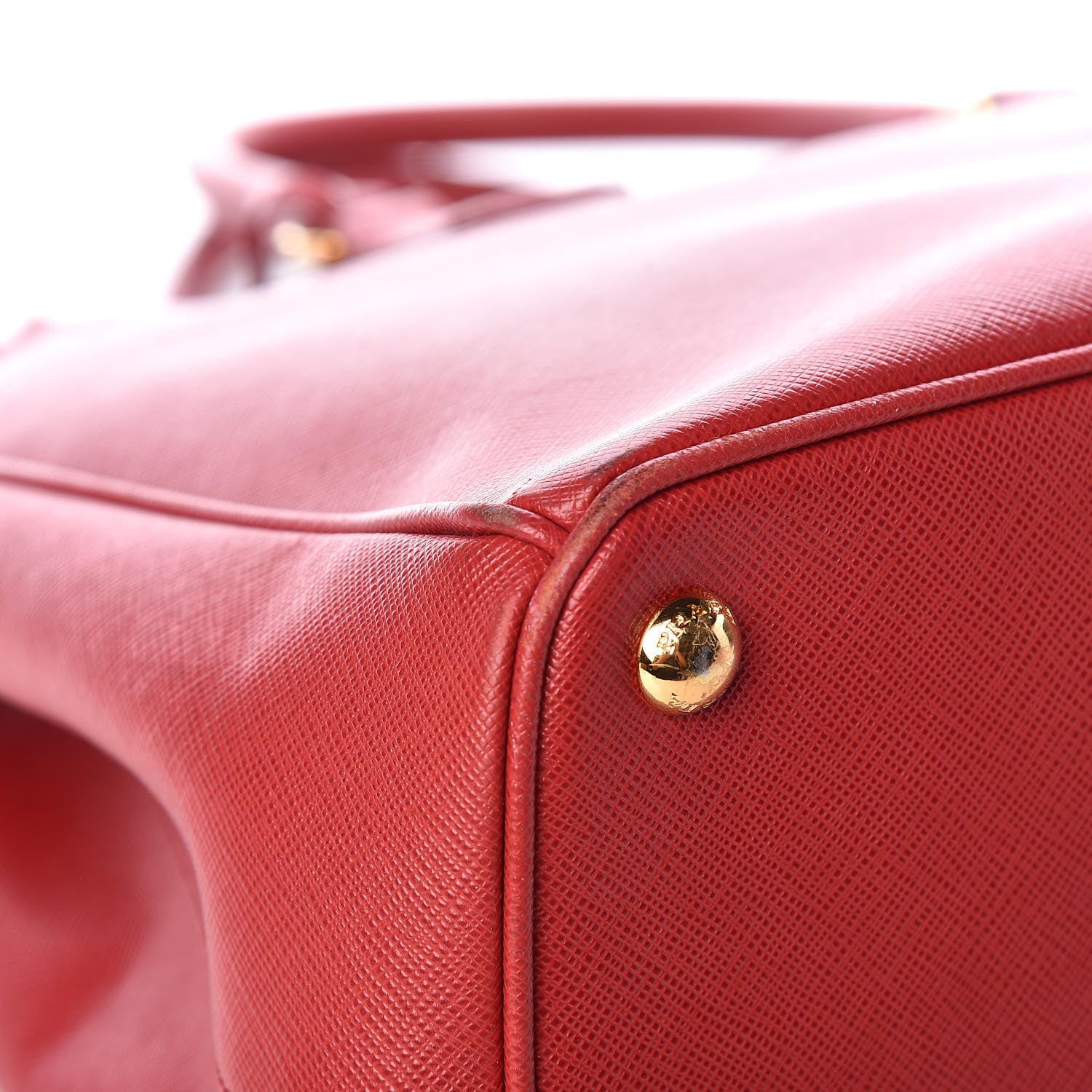 Prada Saffiano Large Galleria Double Zip Tote Fuoco 9 of 12