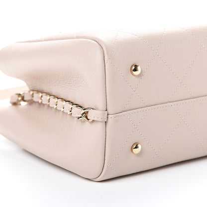 Chanel Bullskin Stitch Small Shopping Tote Light Pink 8 of 11