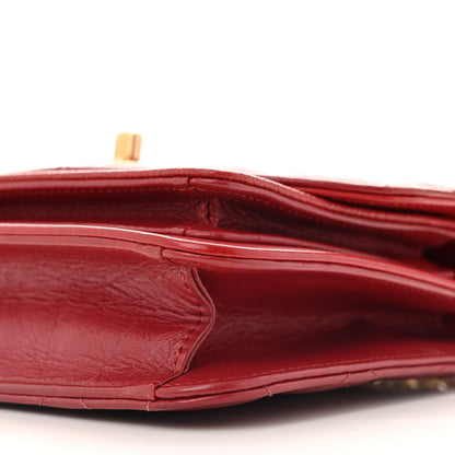 Chanel Calfskin Caviar Quilted Mini Chain Handle Flap  Red 10 of 14
