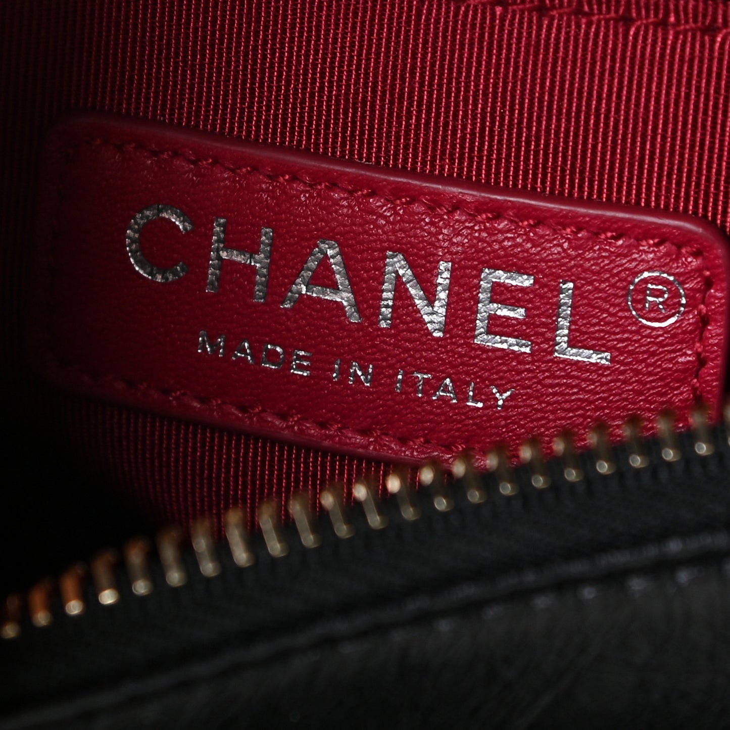 Aged Calfskin Quilted Small Gabrielle Hobo Black