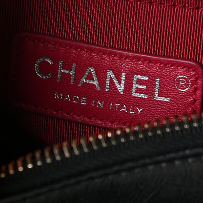 Chanel Aged Calfskin Quilted Small Gabrielle Hobo Black 8 of 10