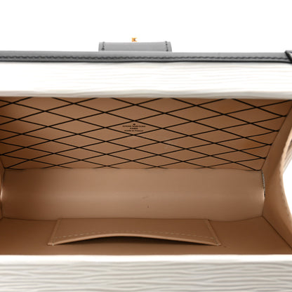 Louis Vuitton Epi Petite Malle White Black 6 of 9