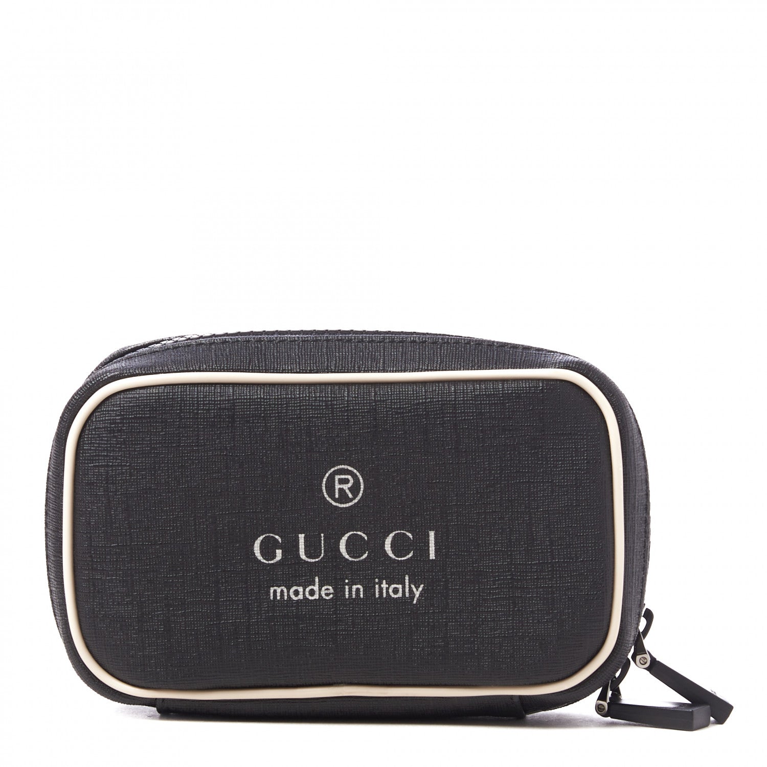 Gucci Coated Canvas Trademark Small Cosmetic Case Black 1 of 7