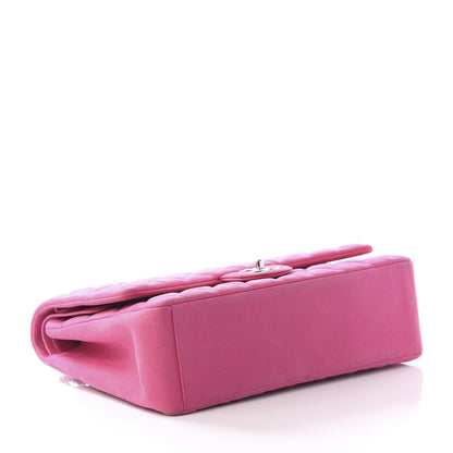 Chanel Iridescent Caviar Quilted Maxi Double Flap Hot Pink 3 of 9