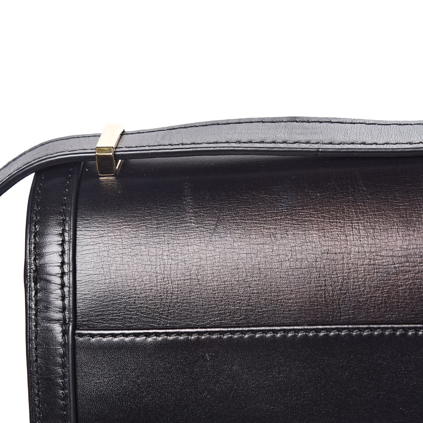 Calfskin Large Barcelona Shoulder Bag Black