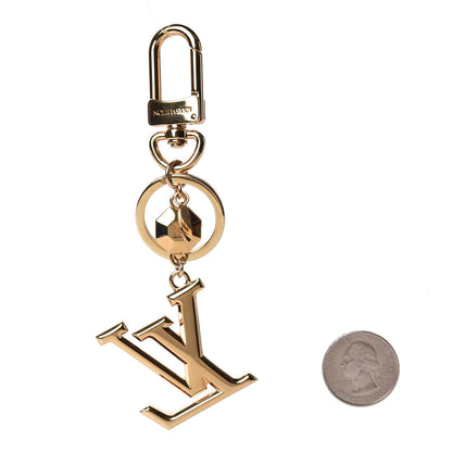 Louis Vuitton LV Facettes Bag Charm Key Holder Gold 2 of 4