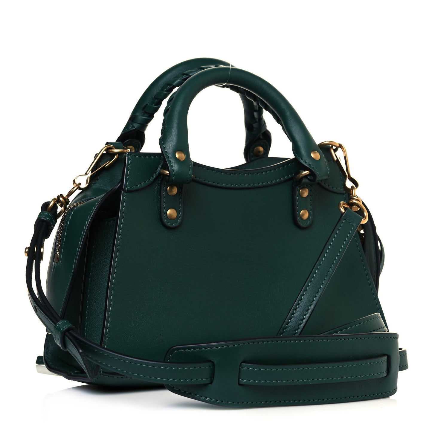 Smooth Calfskin Neo Classic Gold Hardware Mini City Forest Green
