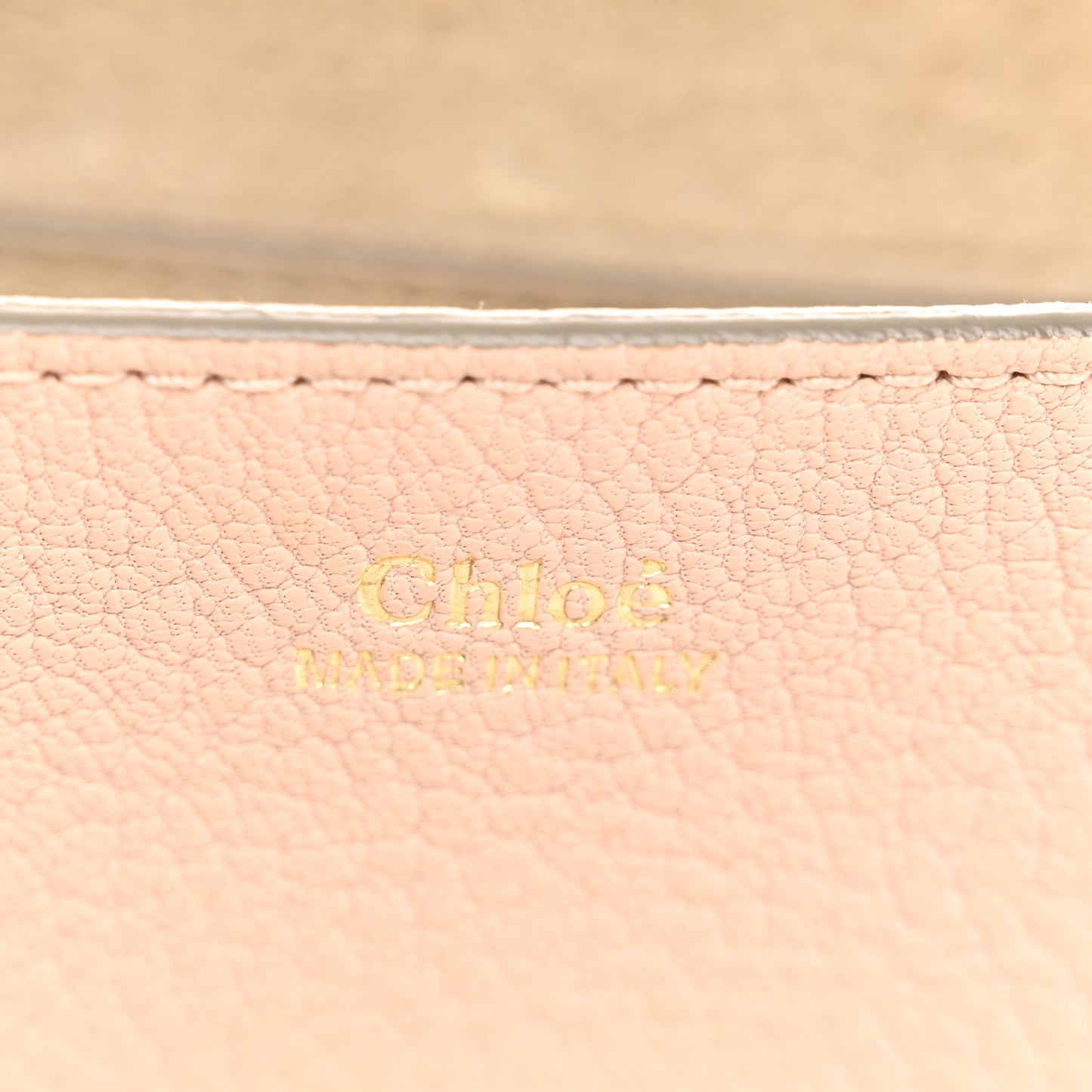Grained Lambskin Mini Drew Shoulder Bag Cement Pink