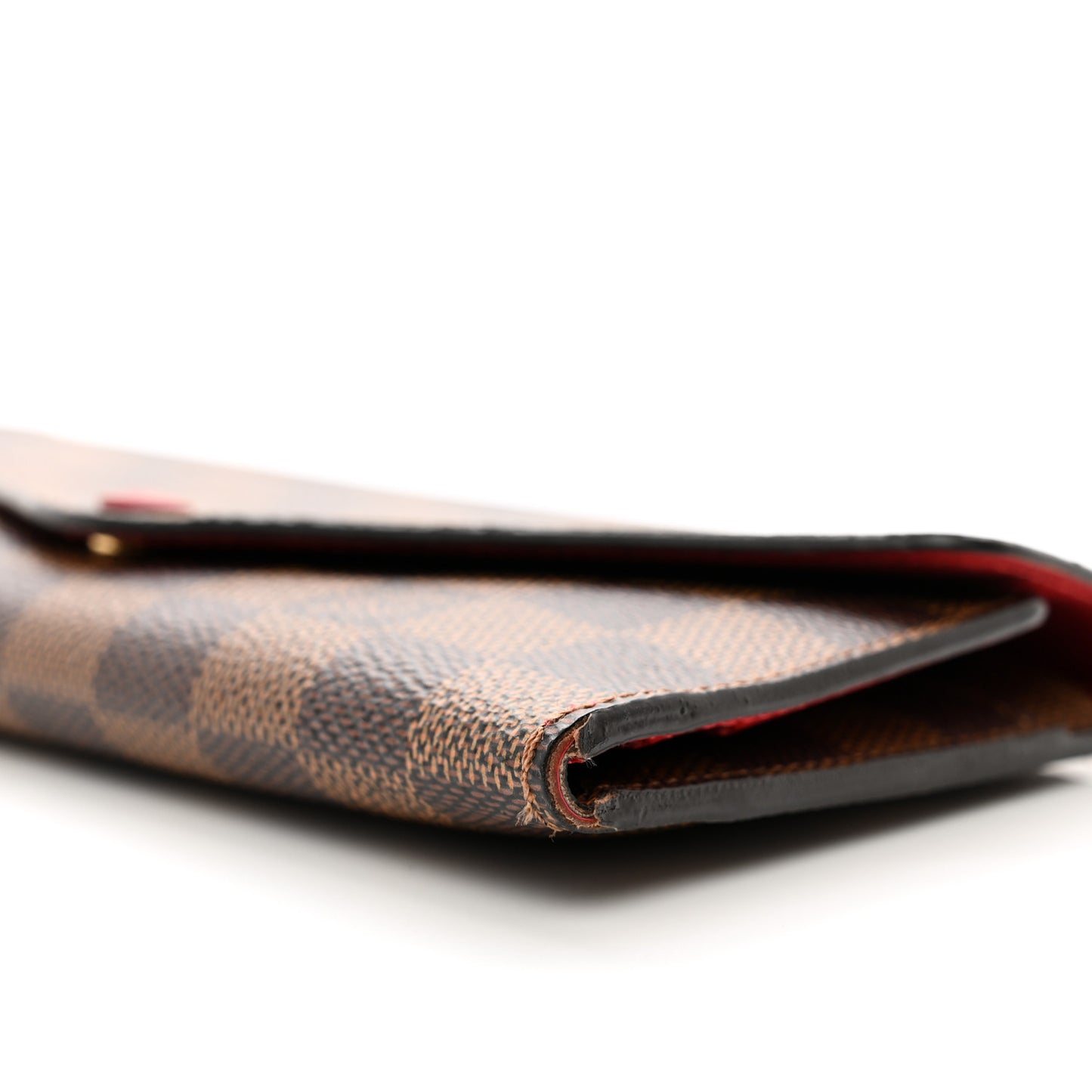 Damier Ebene Josephine Wallet Red