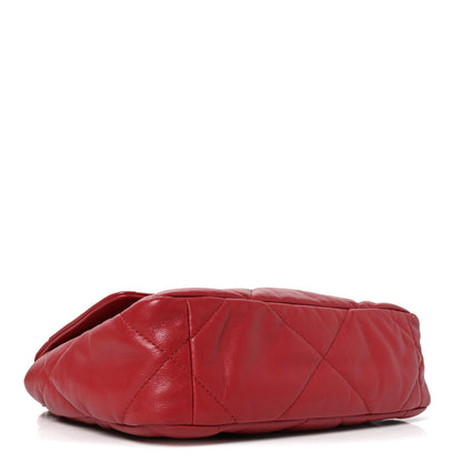 Chanel Goatskin Quilted Medium Chanel 19 Flap Red 4 of 10