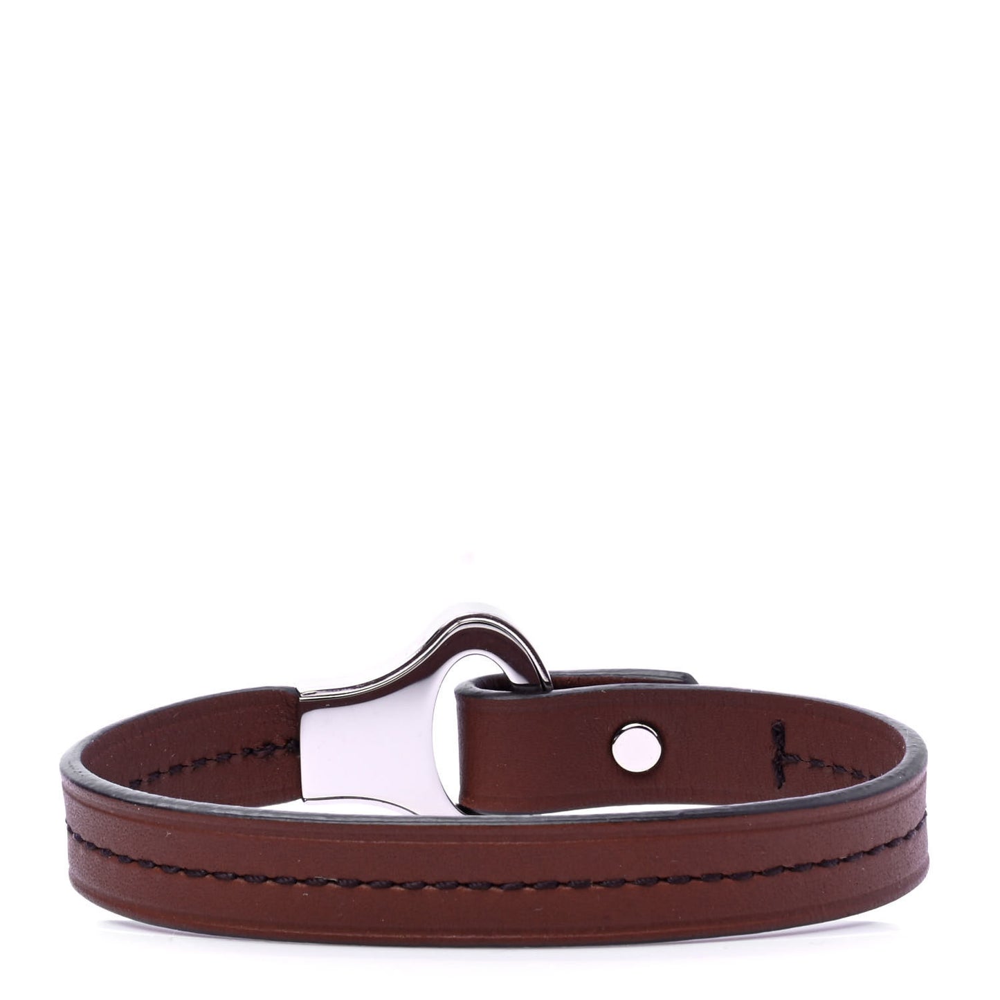 Calfskin Mens Archive Bracelet 19 Brown