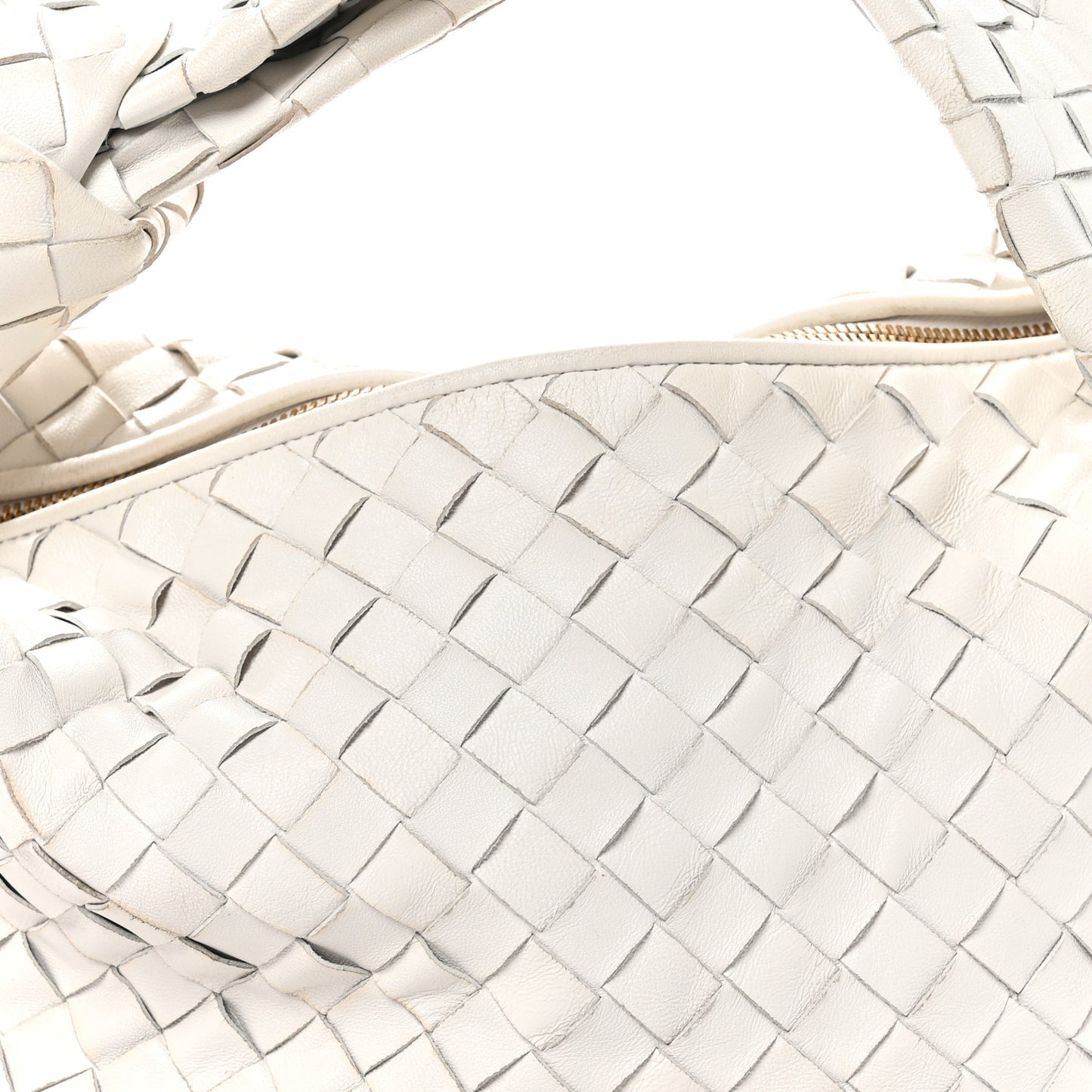 Nappa Intrecciato Teen Jodie Hobo White