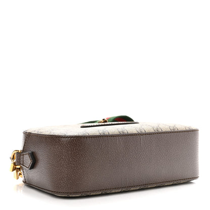 Gucci GG Supreme Monogram Web Neo Vintage Shoulder Bag Beige New Acero Crop 4 of 10