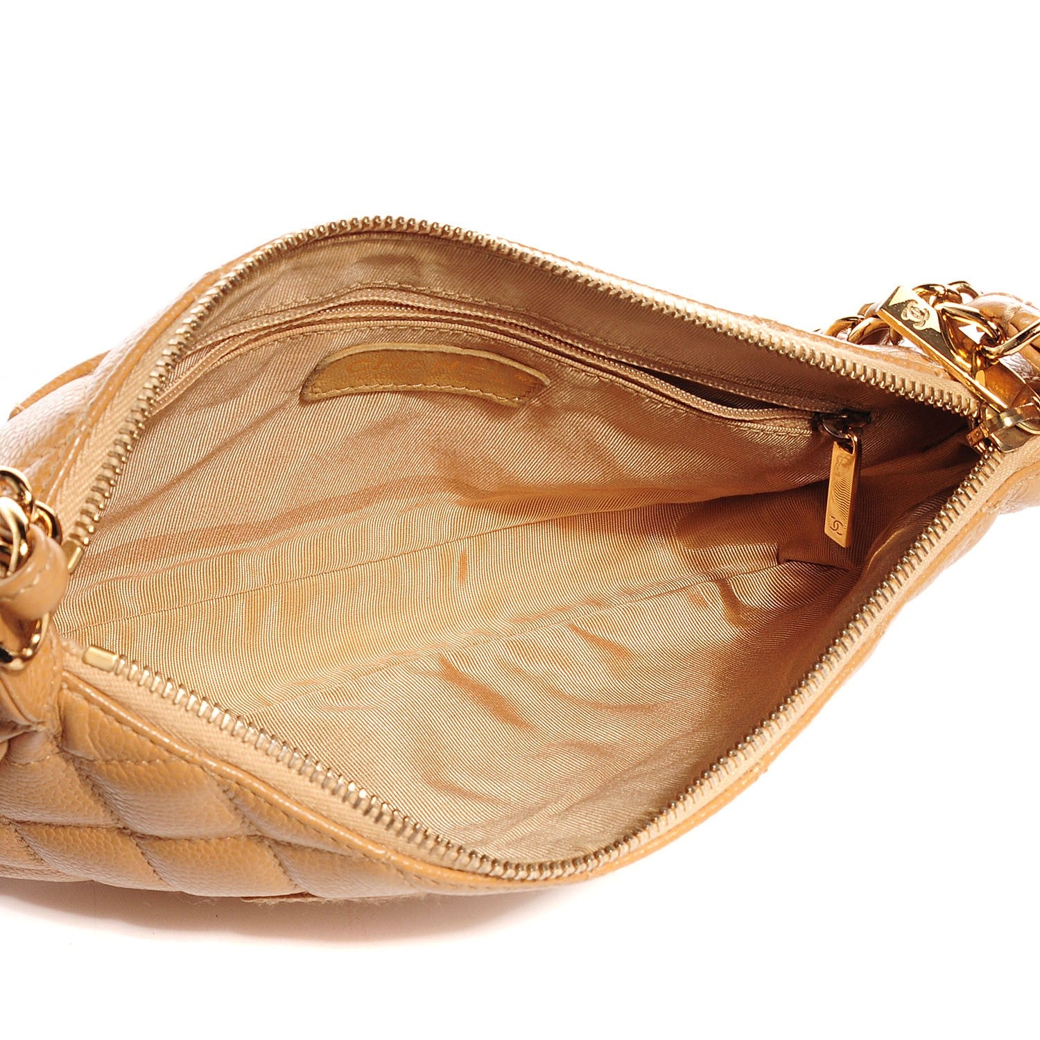 Chanel Caviar Quilted Shoulder Bag Beige 5 of 8