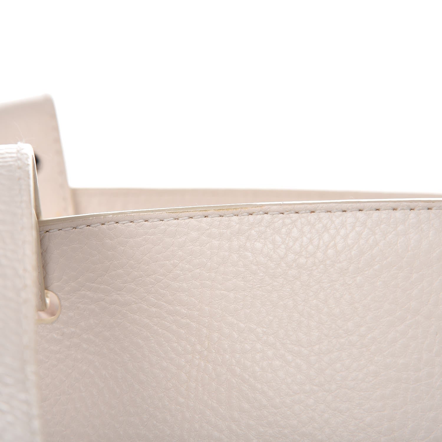 Burberry Canvas Calfskin Crest Embroidered Flat Tote White 11 of 15
