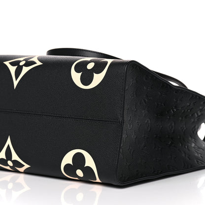 Louis Vuitton Empreinte Monogram Giant Crafty Onthego GM Black Creme 8 of 9