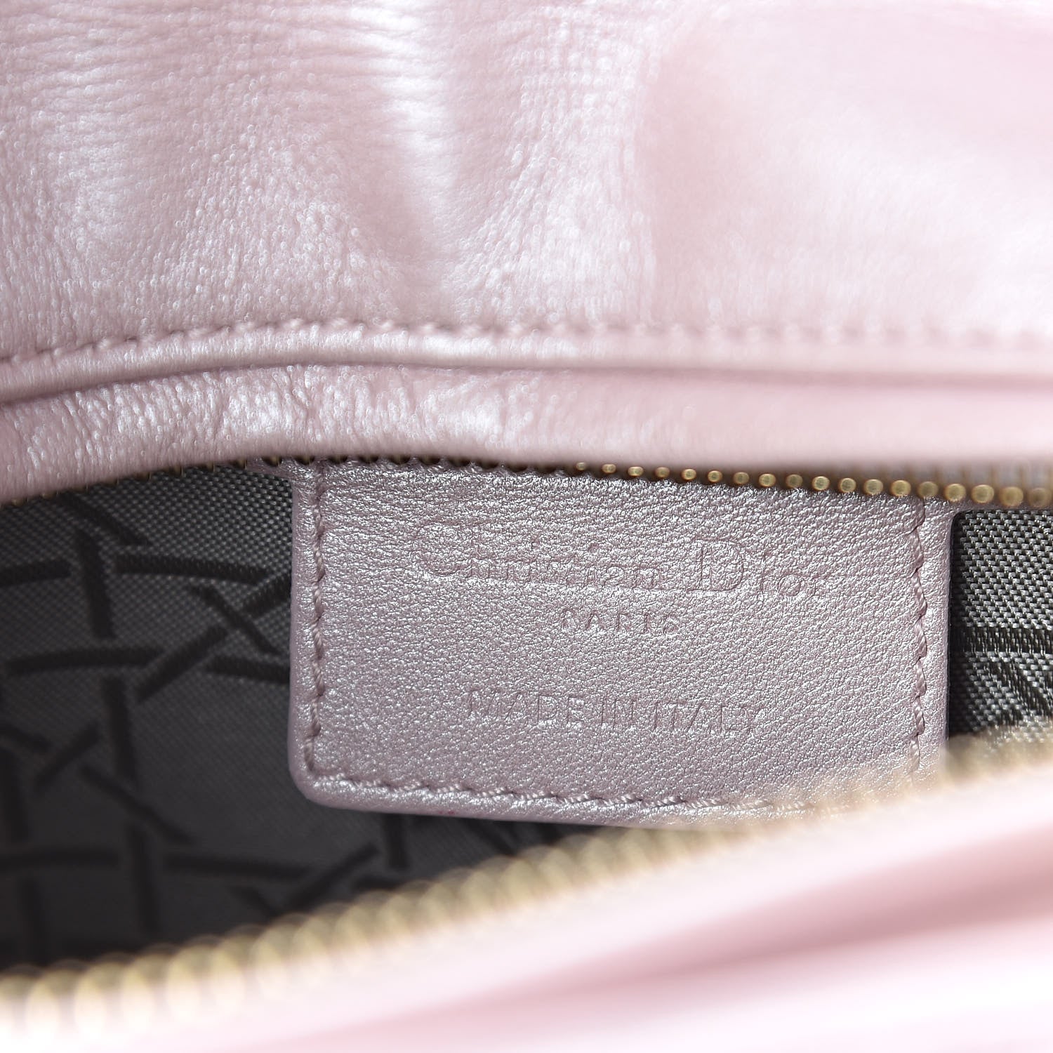 Christian Dior Pearly Lambskin Cannage Medium Lady Dior Lotus 6 of 9
