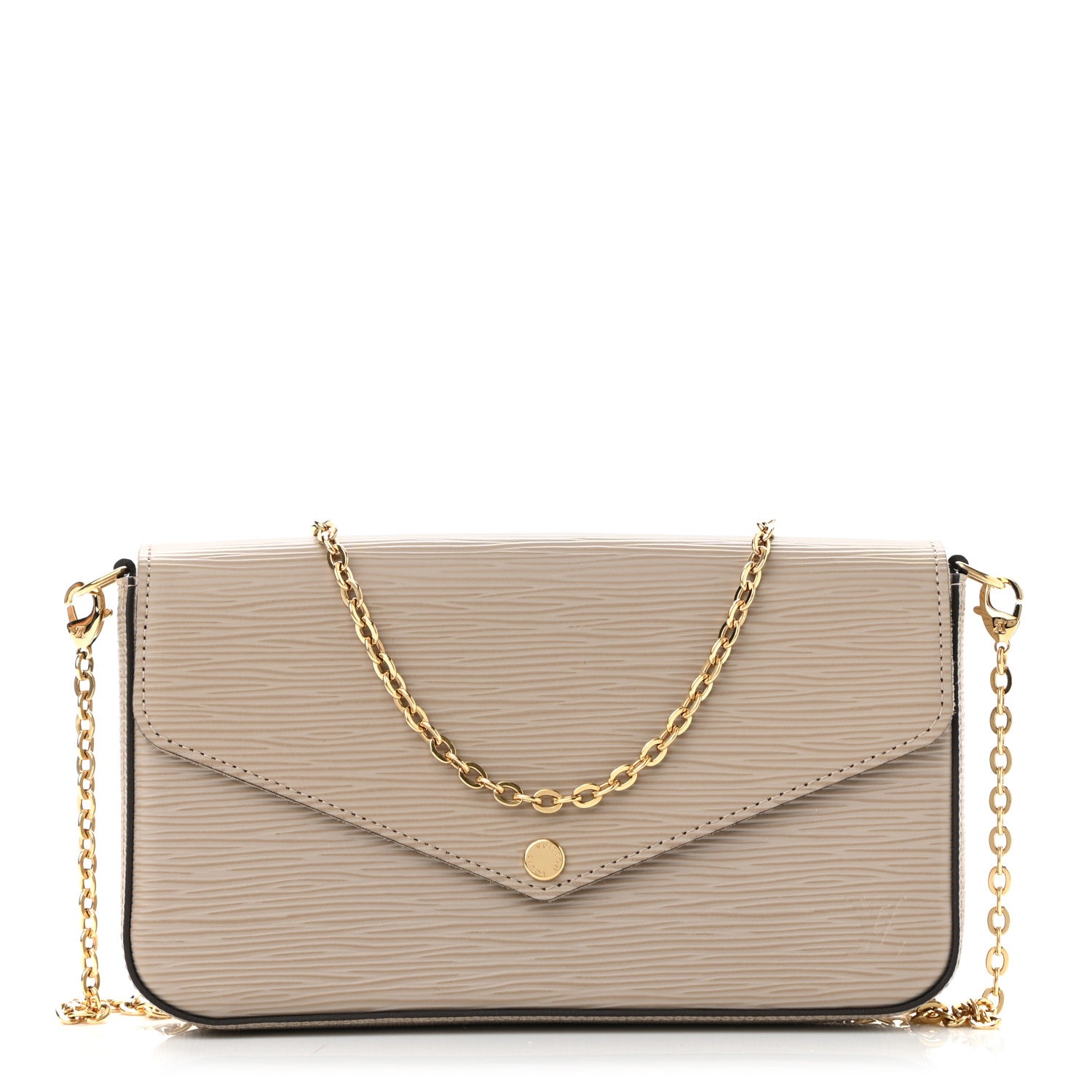 Louis Vuitton Epi Felicie Pochette Chain Wallet Galet 3 of 10
