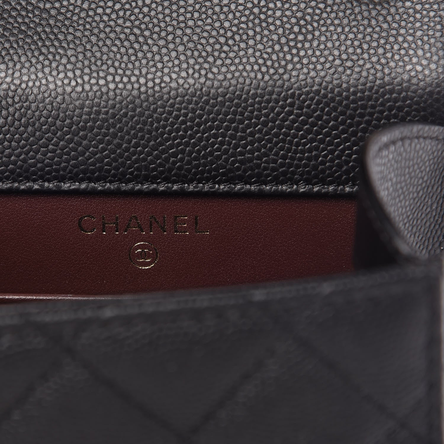 Chanel Caviar Quilted Classic Phone Holder Black 8 of 12