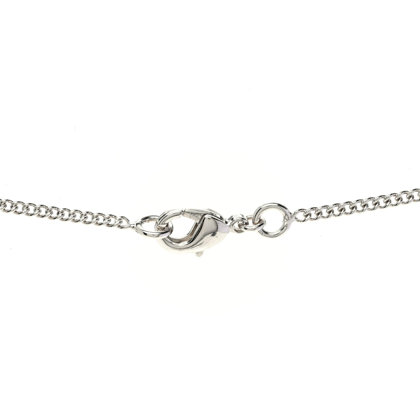Crystal Timeless CC Necklace Silver