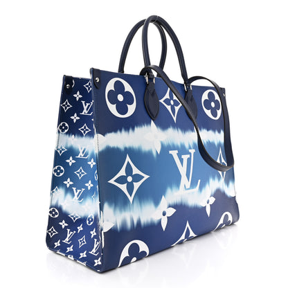 Louis Vuitton Monogram Escale Onthego GM Blue 3 of 13