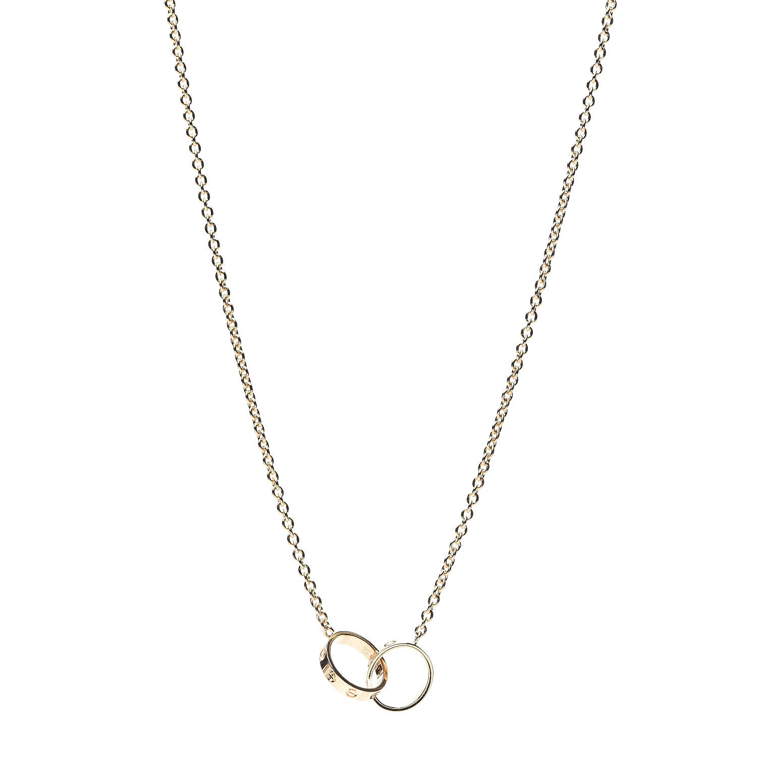 Cartier 18K Yellow Gold Interlocking LOVE Necklace 1 of 5