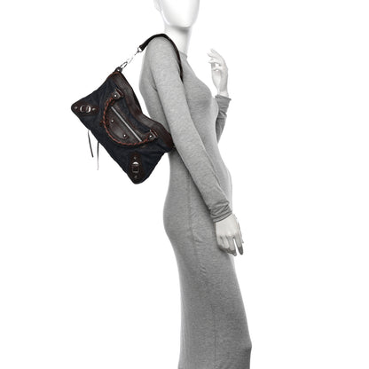 Balenciaga Denim Pigskin Classic Silver Hardware First Chocolate 2 of 12