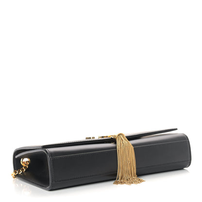 Saint Laurent Smooth Calfskin Medium Classic Monogram Kate Tassel Satchel Black 4 of 8