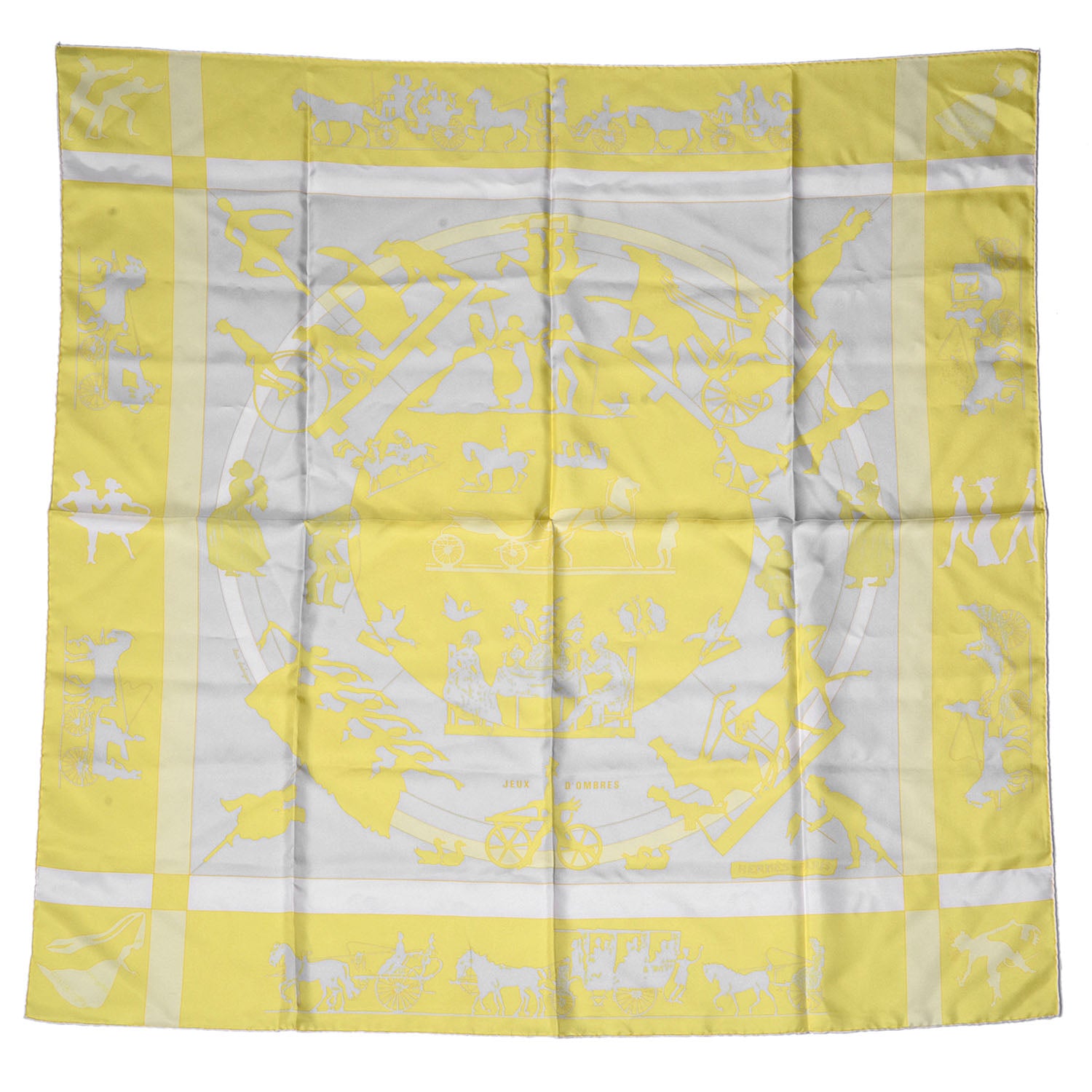 Hermes Silk Jeux D'ombres Scarf 90 2 of 5