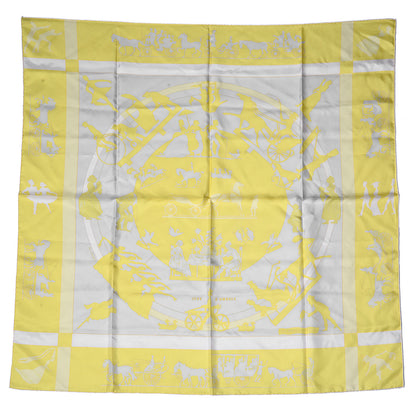 Hermes Silk Jeux D'ombres Scarf 90 2 of 5