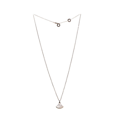 Bulgari 18K Rose Gold Diamond Mother of Pearl Small Divas' Dream Pendant Necklace 2 of 8