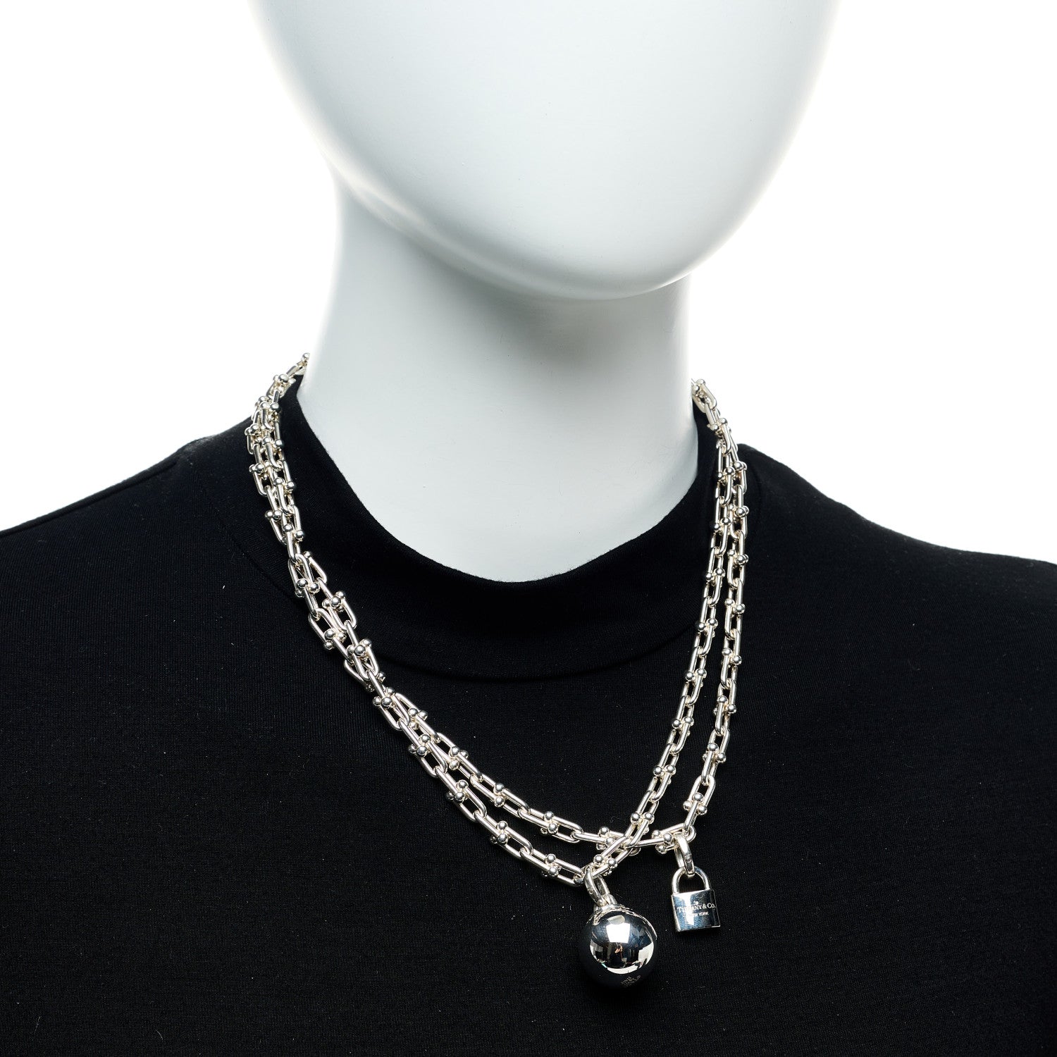 Tiffany Sterling Silver HardWear Wrap Necklace 2 of 7