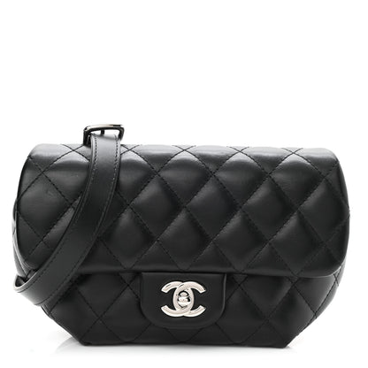 Chanel Calfskin Quilted CC Uniform Flap Belt Bag Black 1 of 10