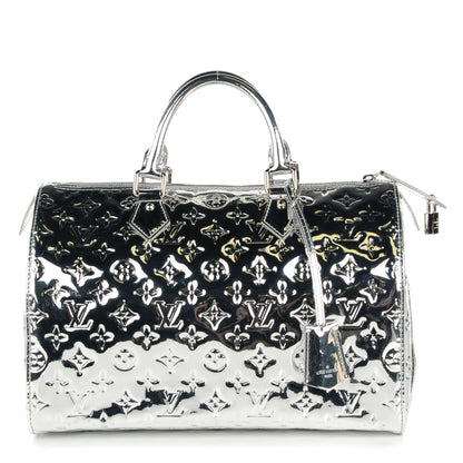 Louis Vuitton Monogram Miroir Speedy 30 Silver 1 of 7
