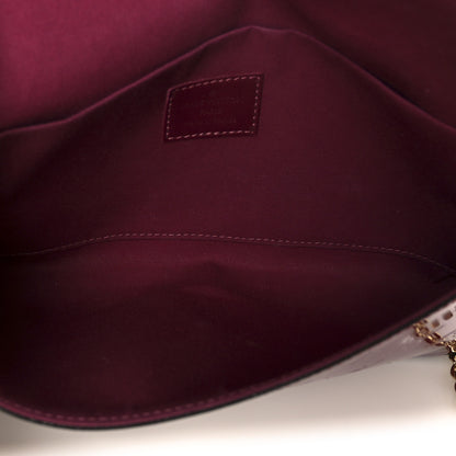 Louis Vuitton Vernis Felicie Chain Wallet Magenta 6 of 14