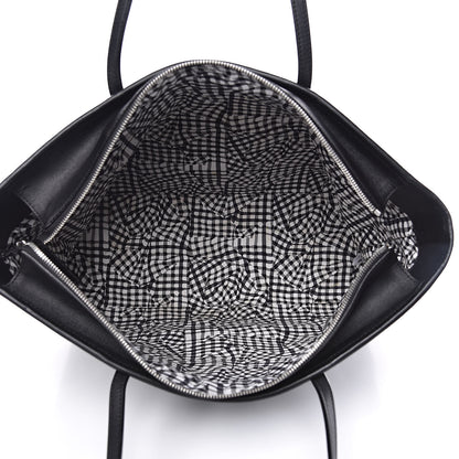 MCM Visetos Medium Anya Zip Top Shopper Tote Black 5 of 14