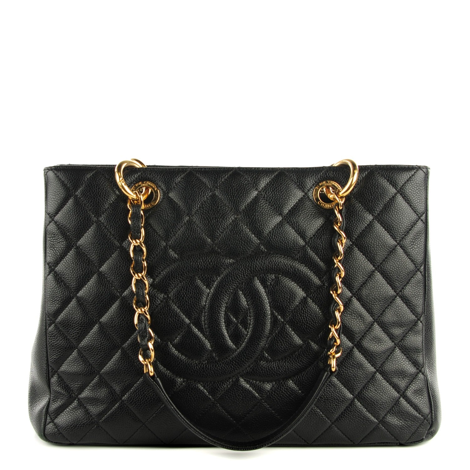 Chanel Caviar Quilted Grand Shopping Tote GST Black 1 of 7