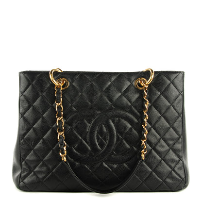Chanel Caviar Quilted Grand Shopping Tote GST Black 1 of 7