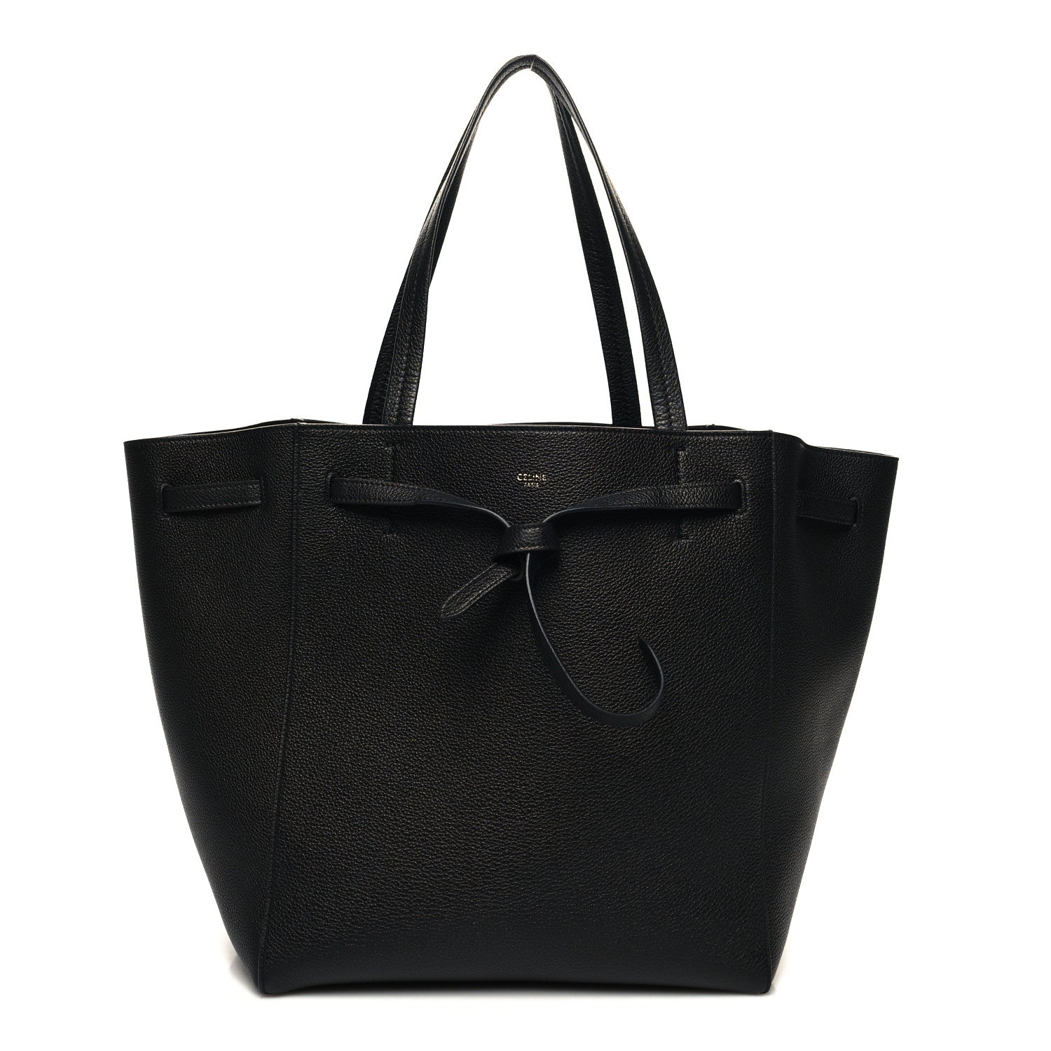 Celine Soft Grained Calfskin Small Belt Cabas Phantom Black 1 of 10