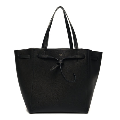 Celine Soft Grained Calfskin Small Belt Cabas Phantom Black 1 of 10