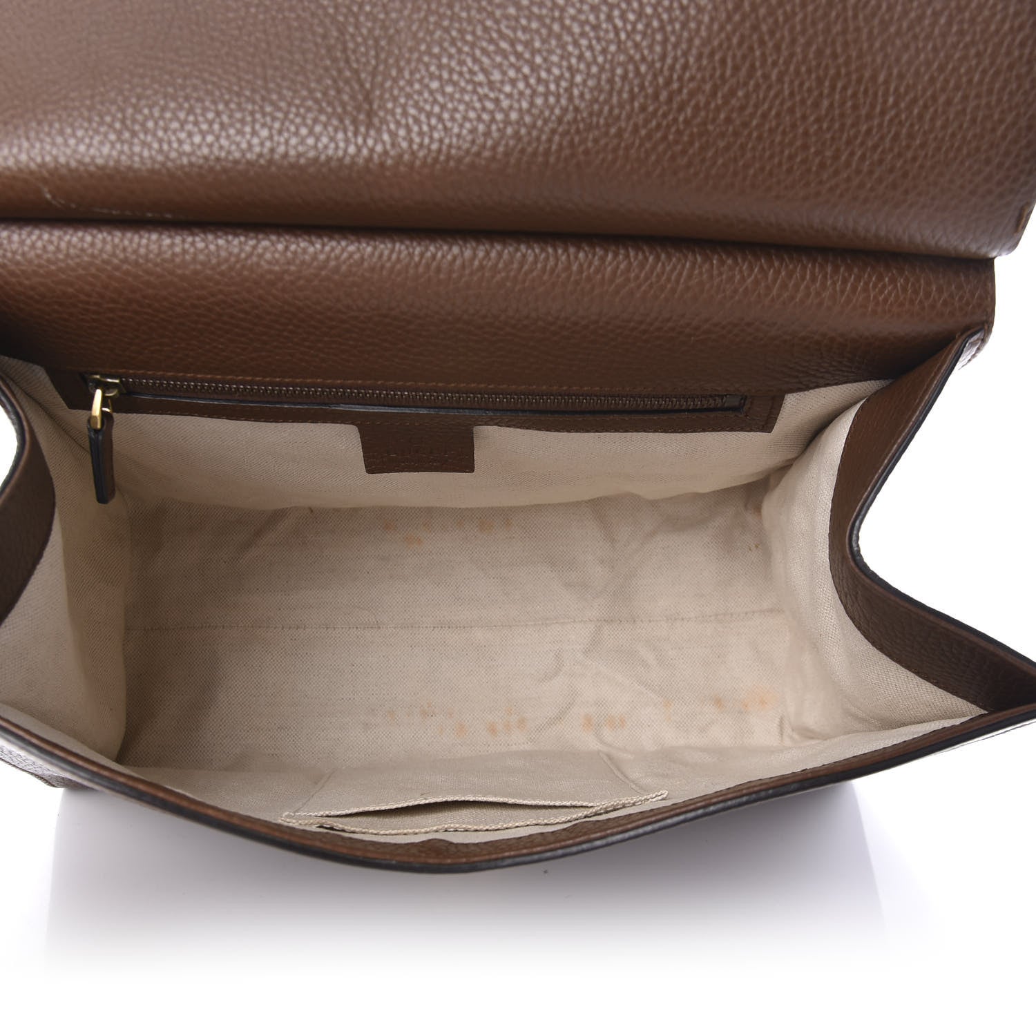 Gucci Calfskin Small GG Marmont Top Handle Bag Brown 5 of 16