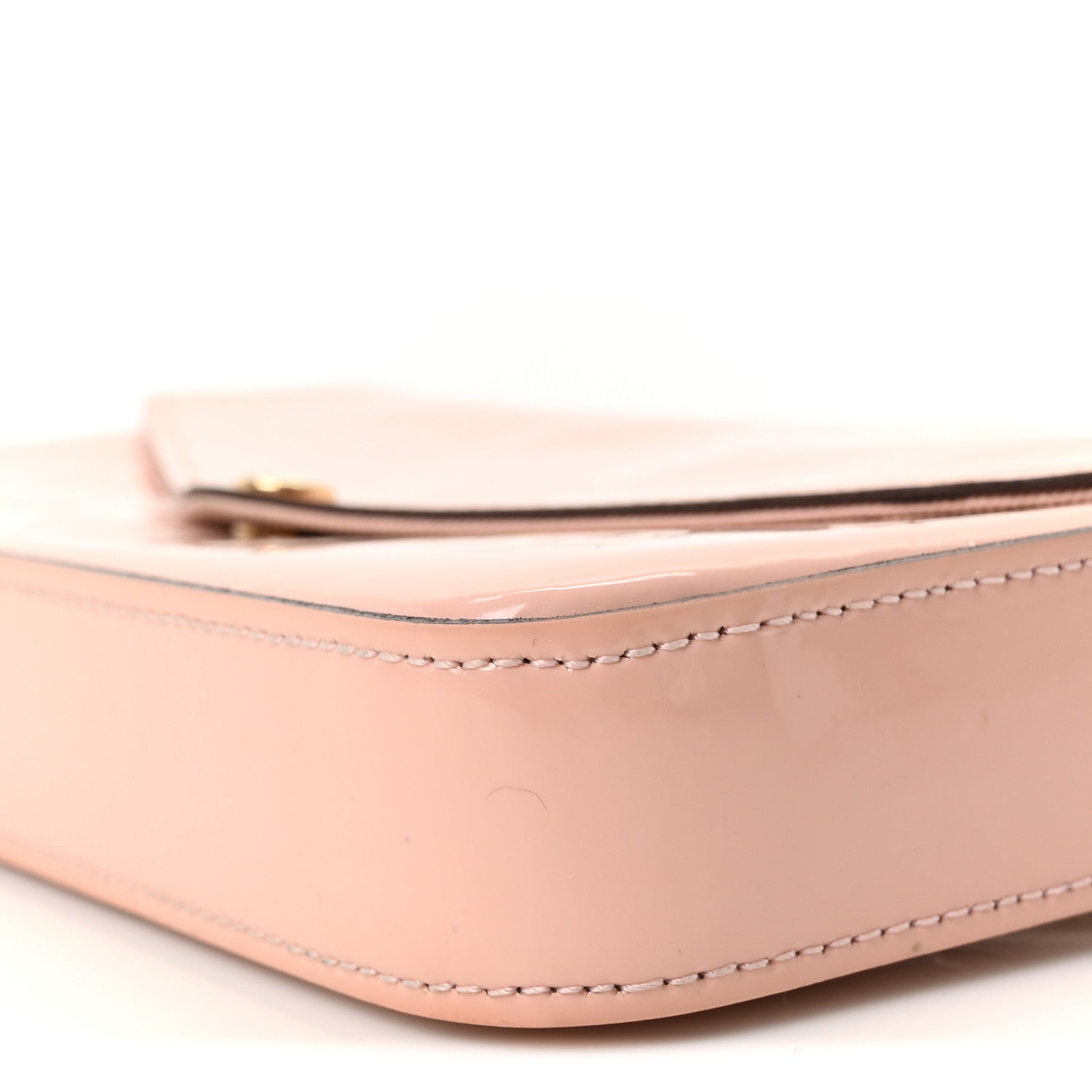 Louis Vuitton Vernis Felicie Chain Wallet Rose Ballerine 10 of 10