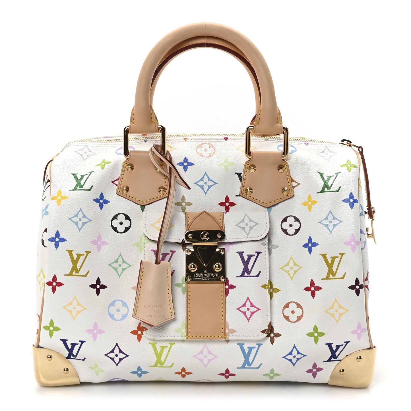 Monogram Multicolor Speedy 30 White