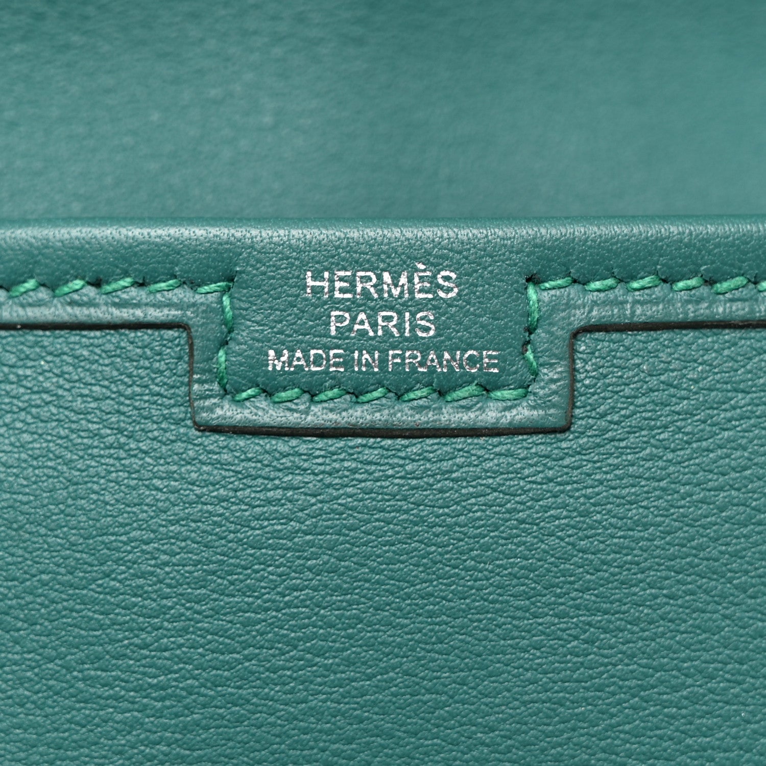 Hermes Swift Verso Jige Duo Clutch Vert Vertigo Bleu Zanzibar 8 of 9