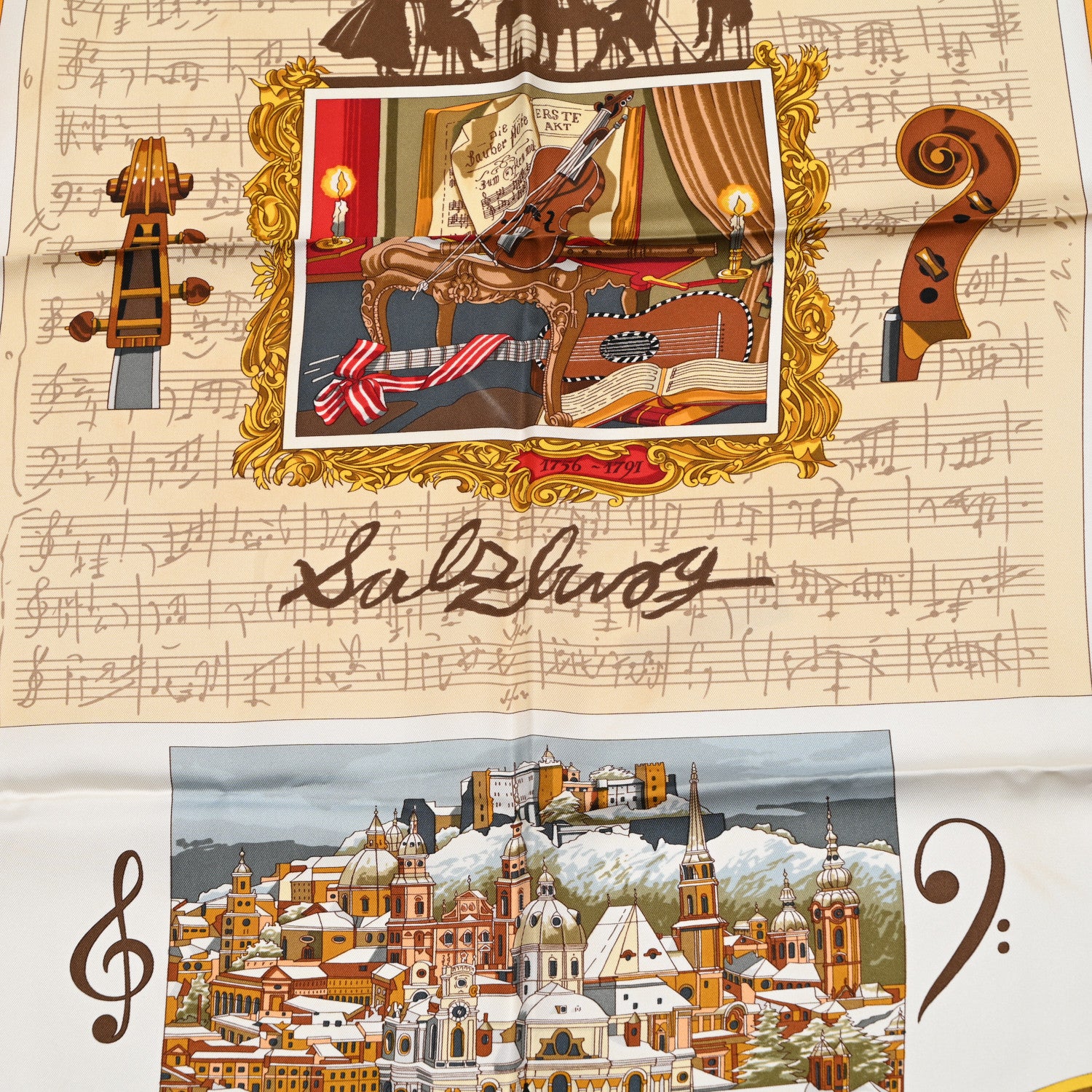 Hermes Silk Salzburg Scarf 90 5 of 6