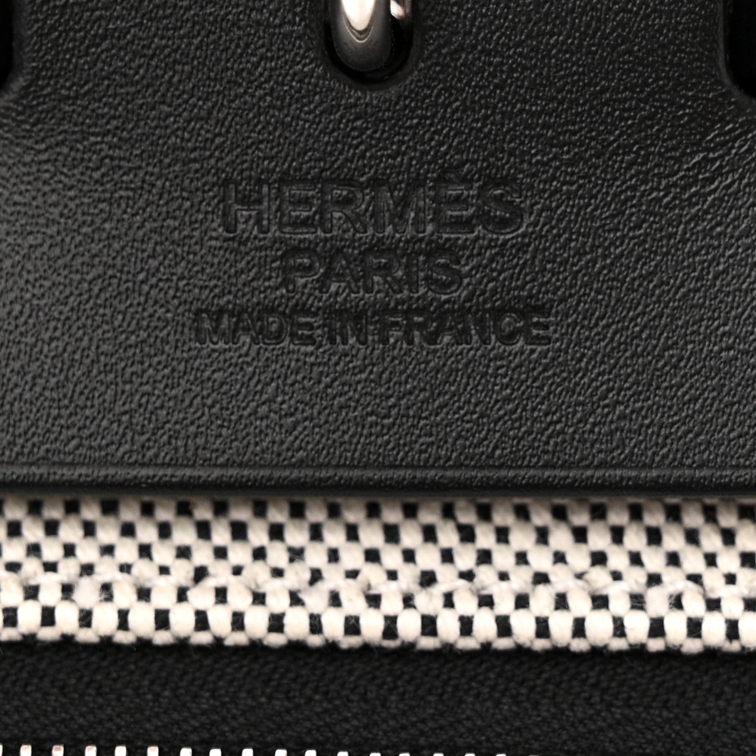 Hermes Toile H Berline Vache Hunter Herbag Zip PM 31 Black Ecru 7 of 13