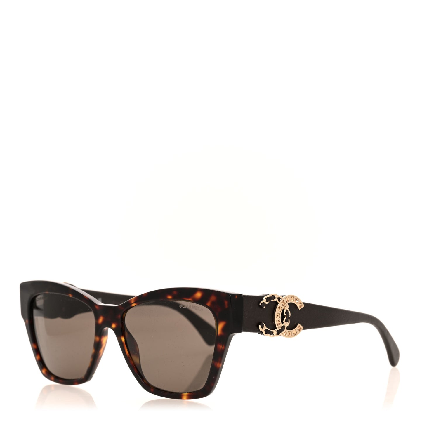 Acetate Lambskin CC Sunglasses 5456-Q-B Tortoise